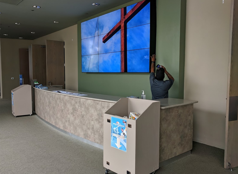 Church Video Wall Installation by ComsatAV